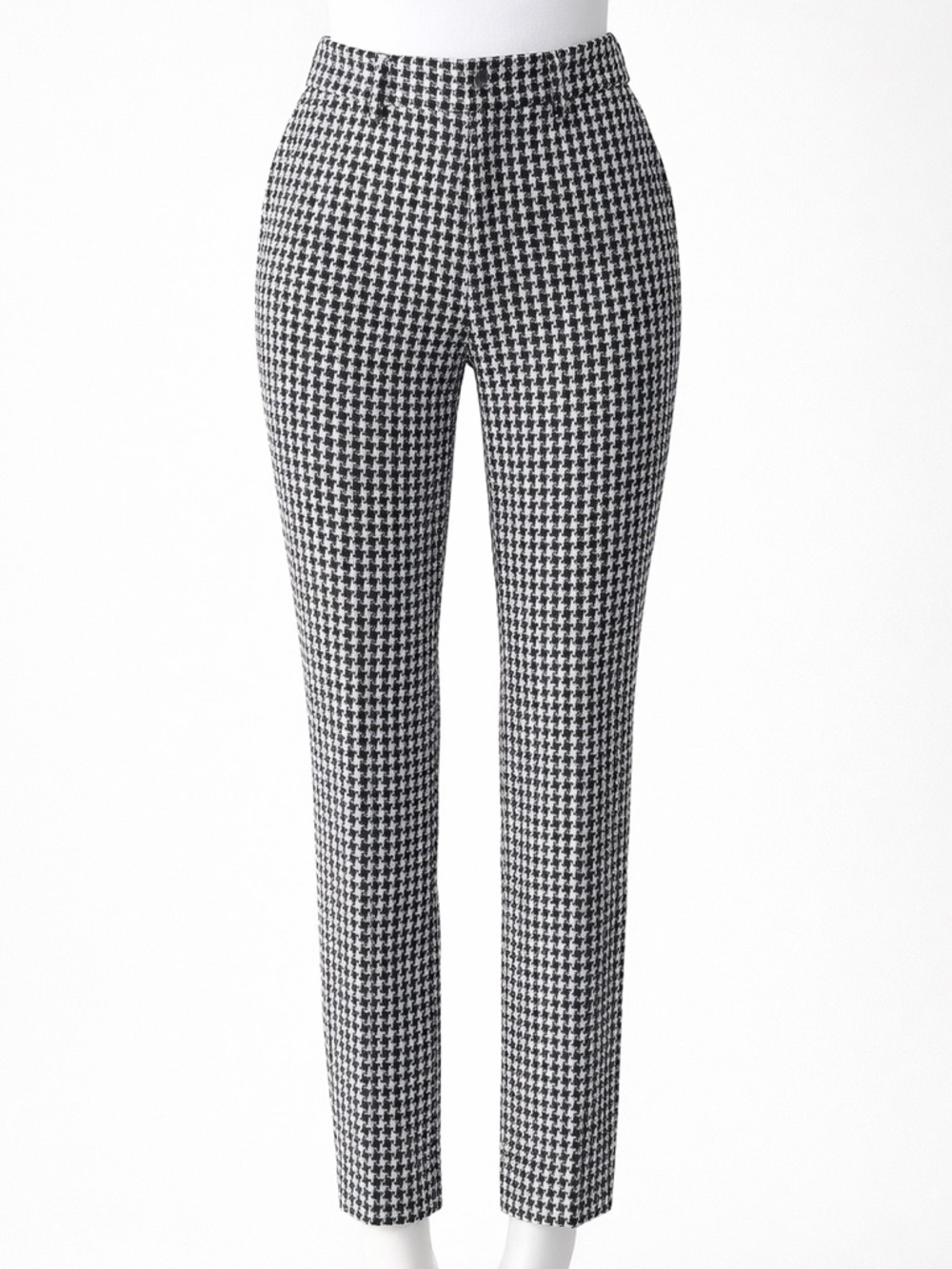 Michael Kors Black and White Houndstooth Pants